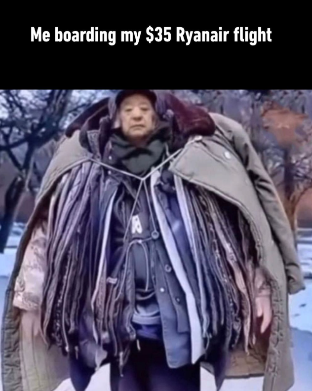 Me boarding my $35 Ryanair flight