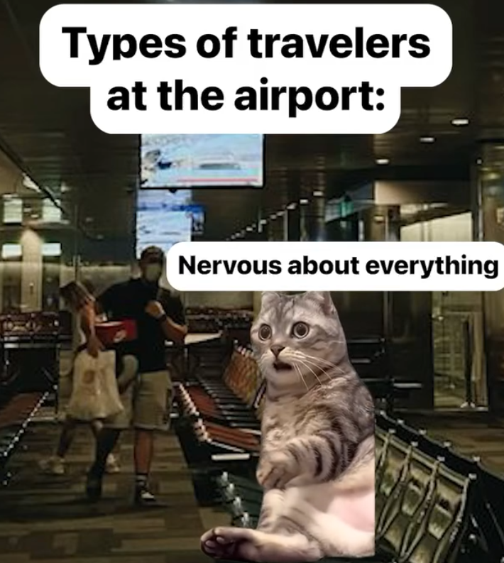 Types of travelers at the airport: Nervous about everything