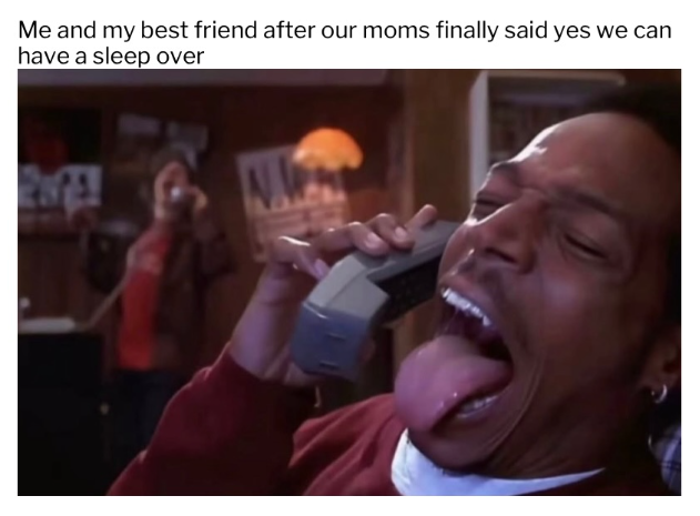 Me and my best friend after our moms finally said yes we can have a sleep over NW