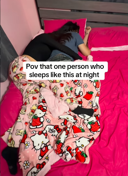 Hel Pov that one person who sleeps like this at night