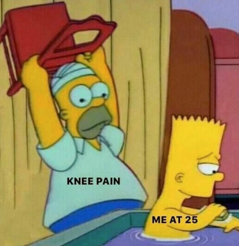 KNEE PAIN ME AT 25