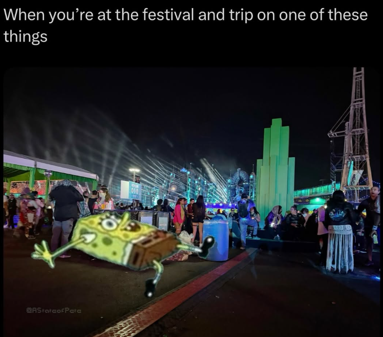When you're at the festival and trip on one of these things AStateofPata