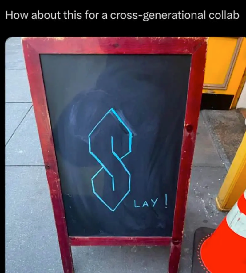 How about this for a cross-generational collab LAY!