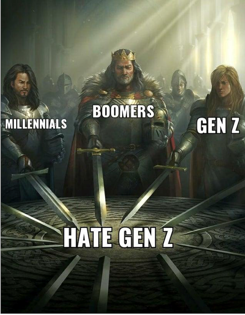 BOOMERS MILLENNIALS GEN Z HATE GEN Z