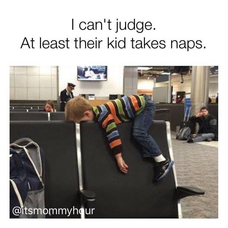 I can't judge. At least their kid takes naps. @itsmommyhour