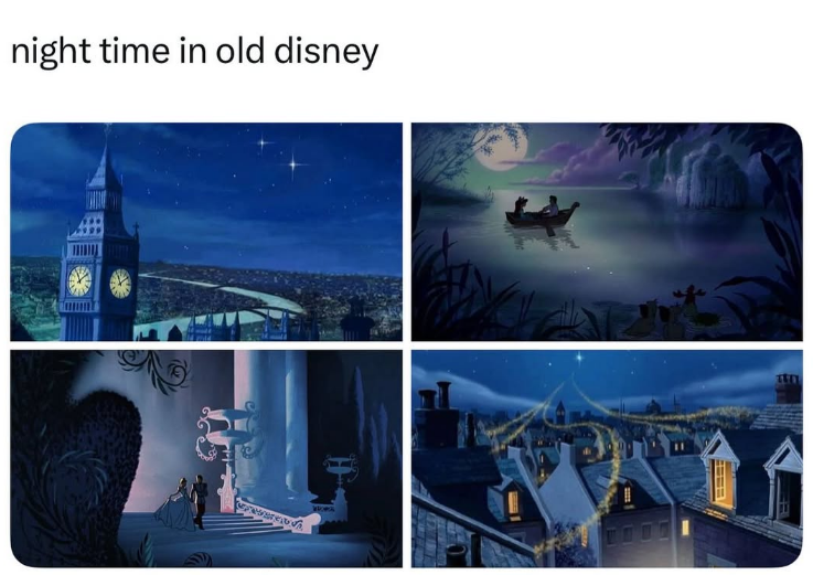 night time in old disney www WOMA * ====