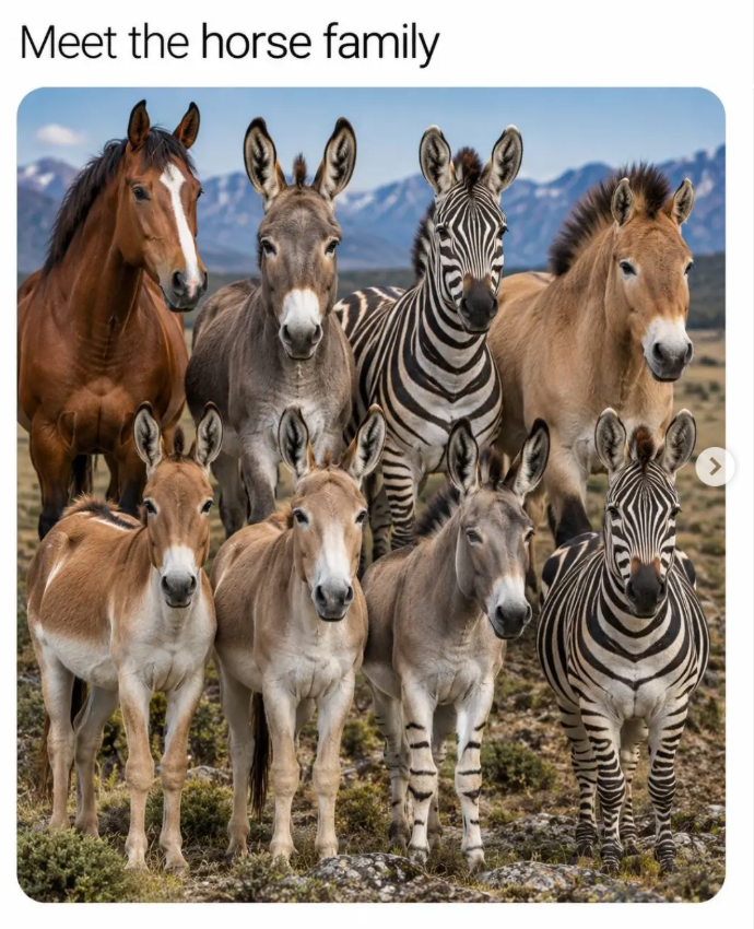 Meet the horse family >