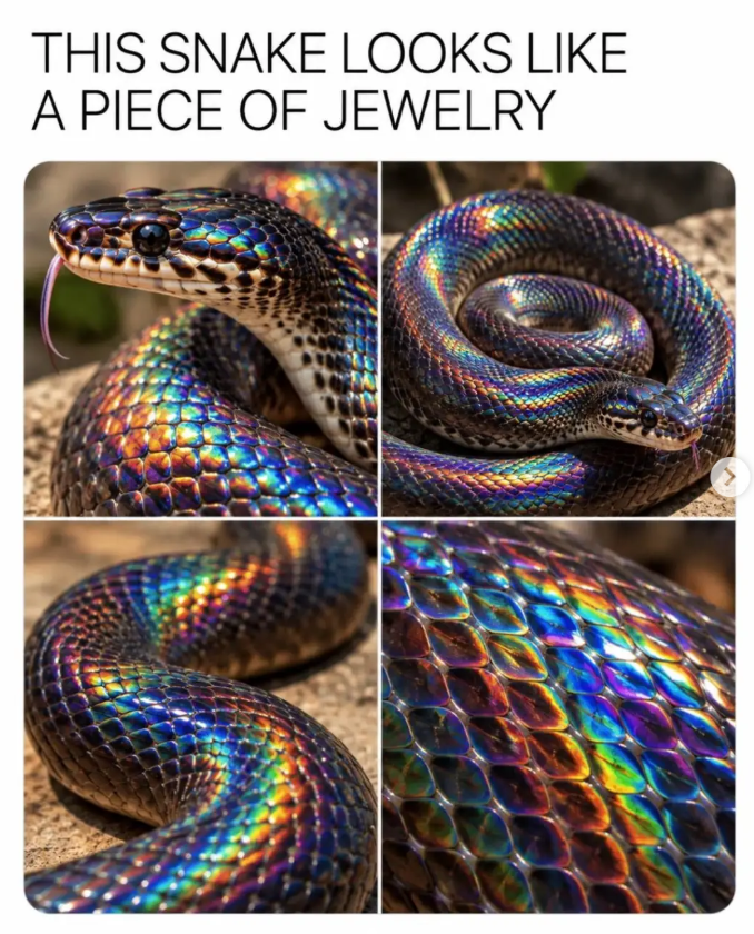 THIS SNAKE LOOKS LIKE A PIECE OF JEWELRY