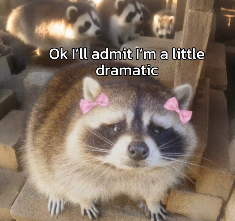 Ok I'll admit I'm a little dramatic