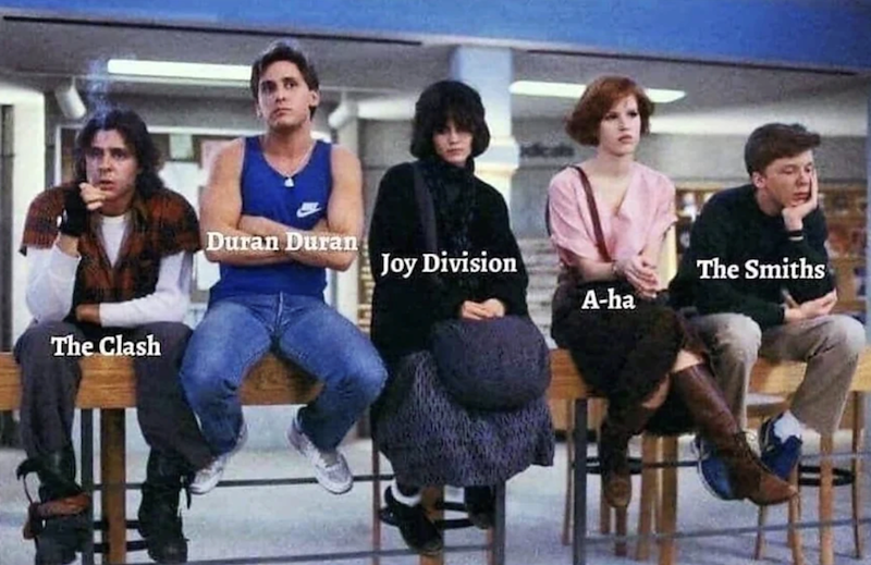 The Clash Duran Duran Joy Division The Smiths A-ha
