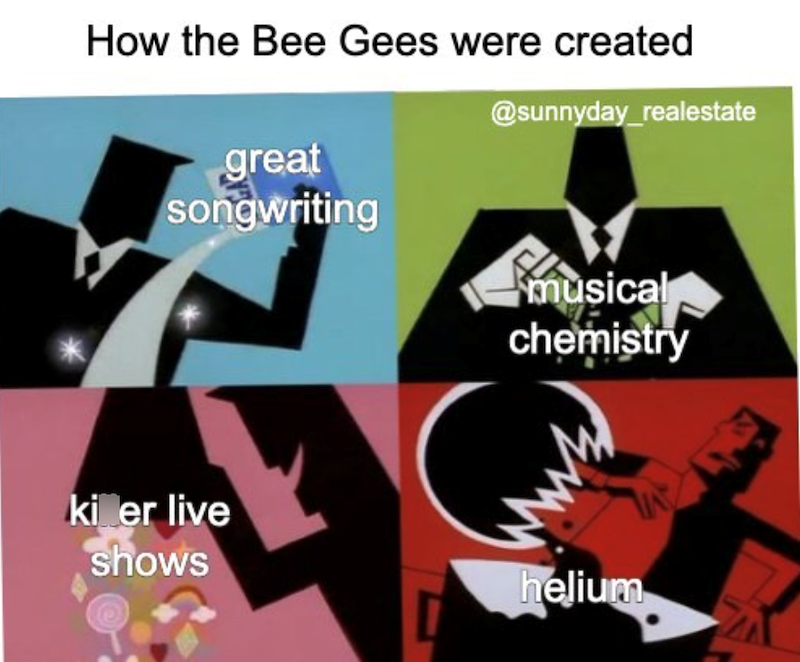 How the Bee Gees were created great songwriting kiner live shows @sunnyday_realestate musical chemistry helium