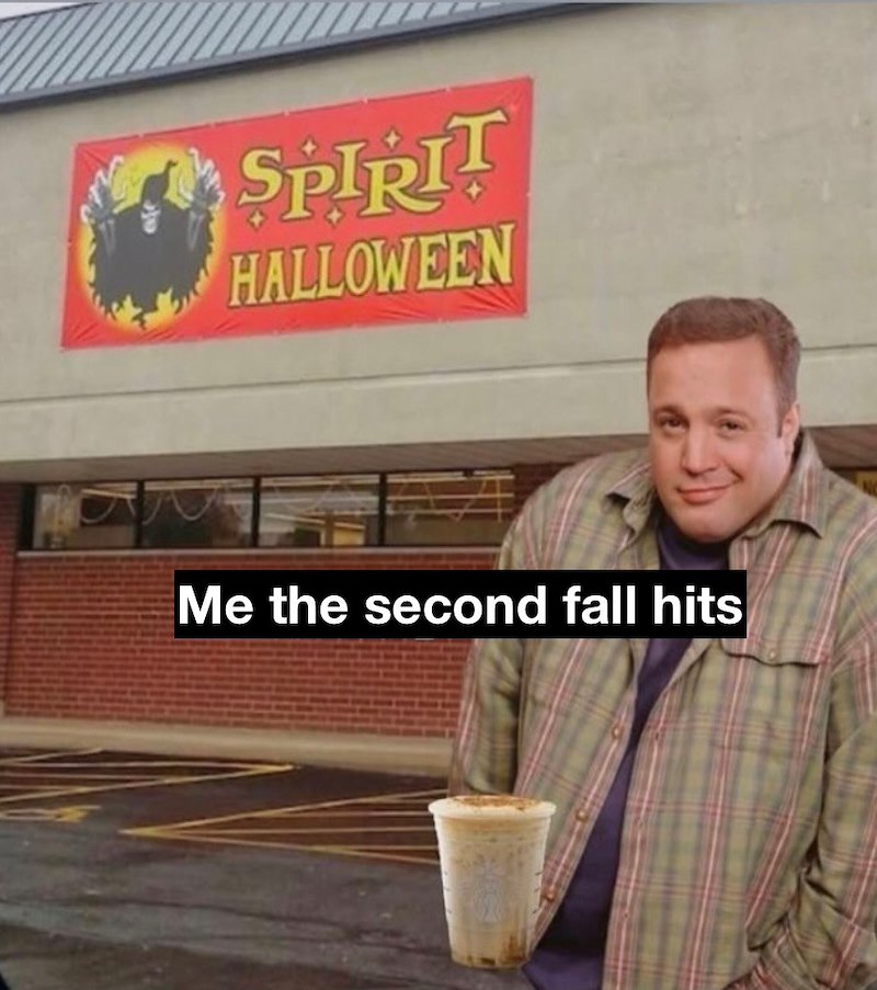 SPIRIT HALLOWEEN Me the second fall hits