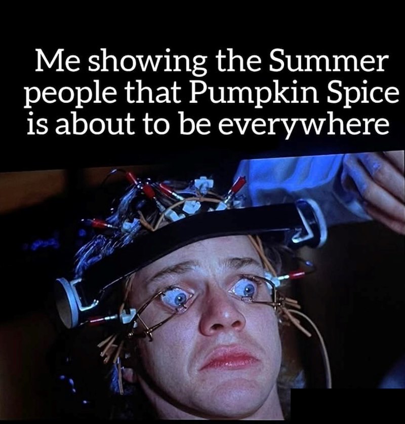 Me showing the Summer people that Pumpkin Spice is about to be everywhere