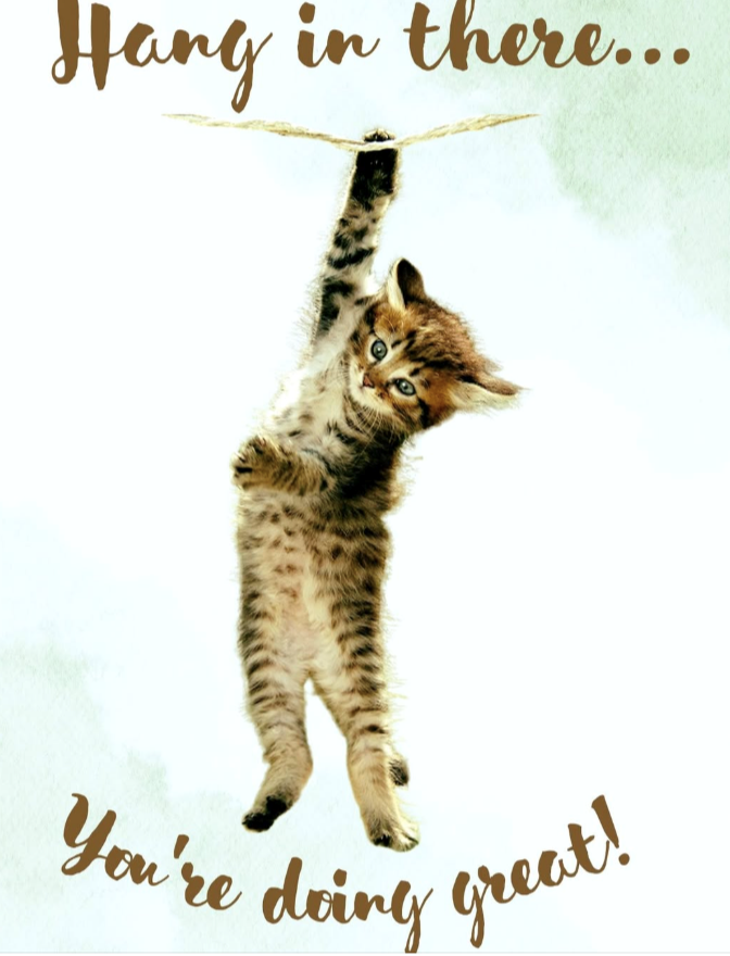 Hang in there... You're doing great!