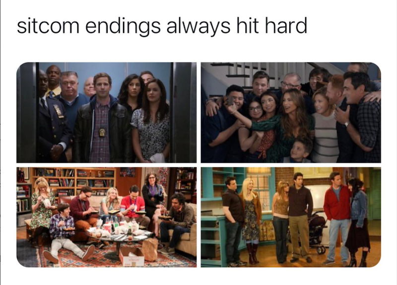 sitcom endings always hit hard