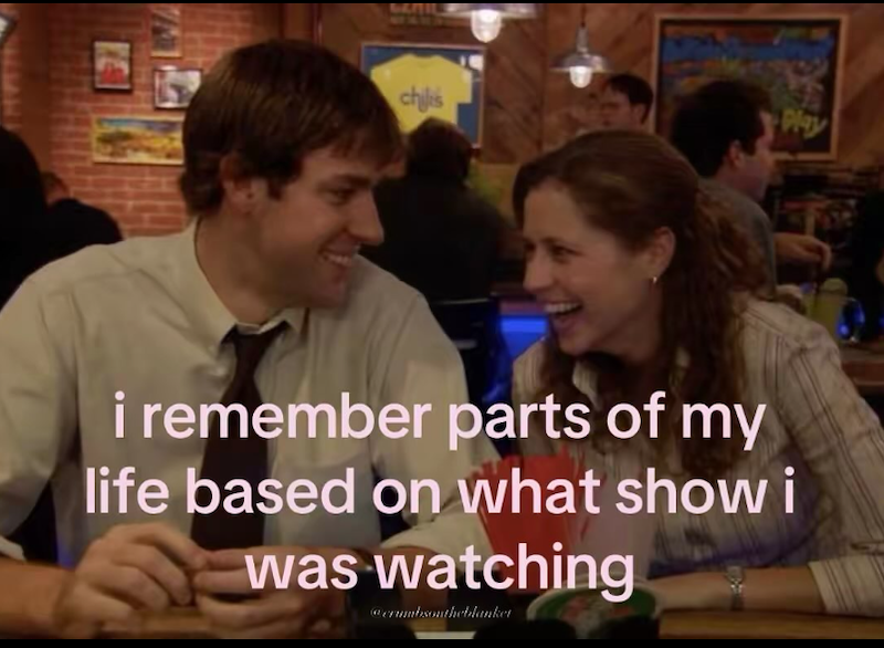 chilis Play i remember parts of my life based on what show i was watching @crumbsontheblanket