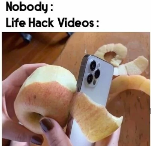 Nobody: Life Hack Videos: