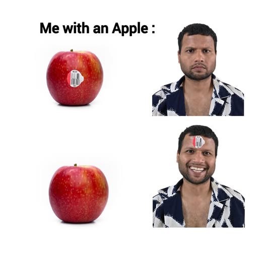 Me with an Apple :
