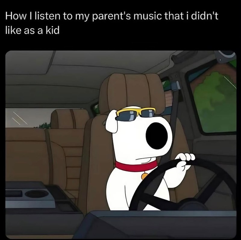 How I listen to my parent's music that i didn't like as a kid