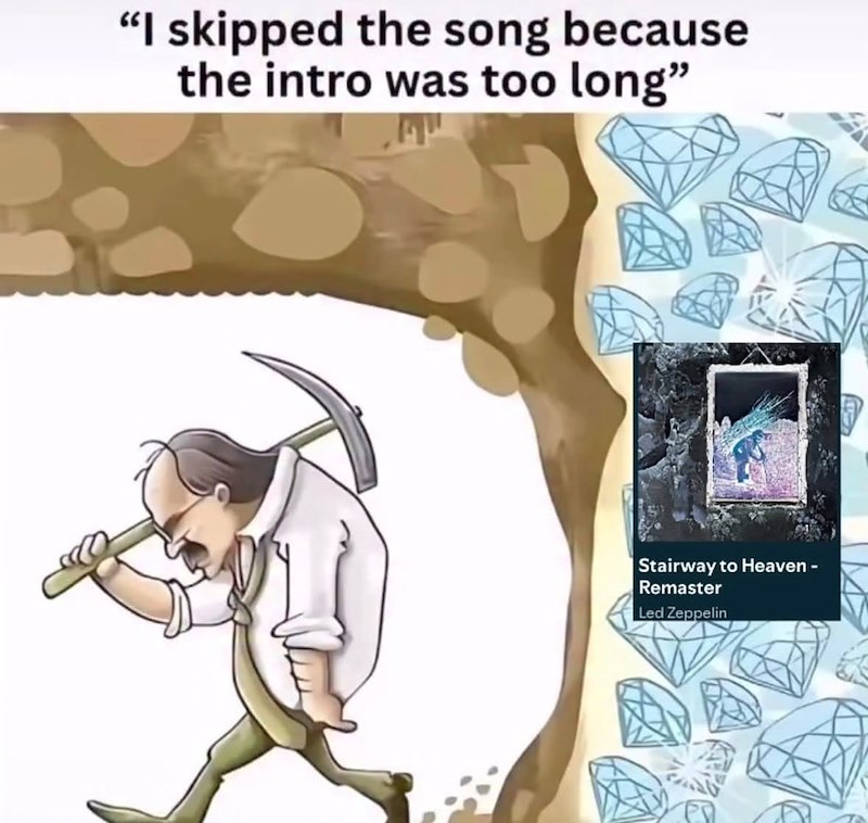 "I skipped the song because the intro was too long" Stairway to Heaven - Remaster Led Zeppelin