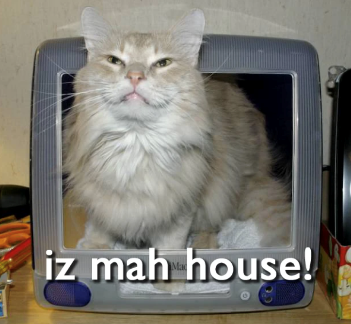 iz mah house!