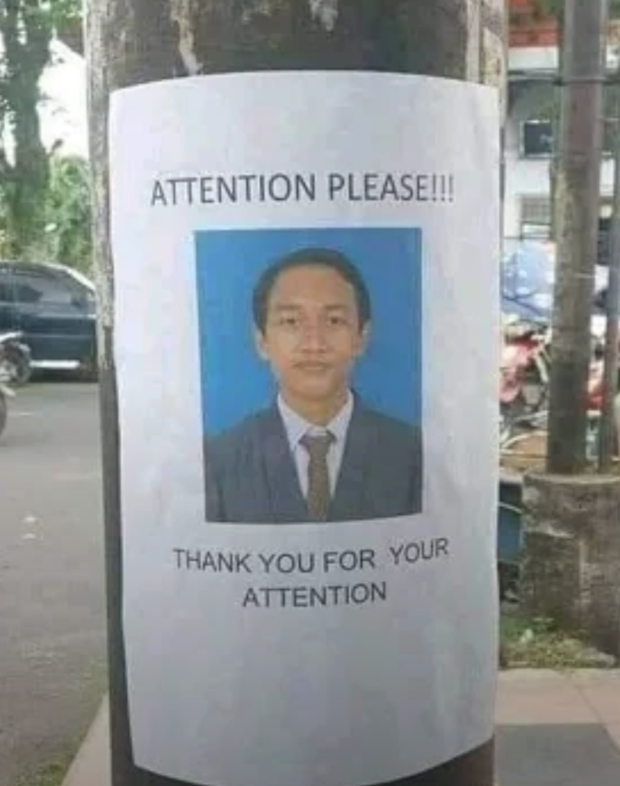 ATTENTION PLEASE!!! THANK YOU FOR YOUR ATTENTION