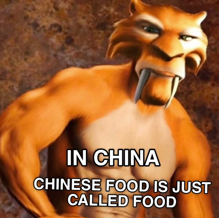 IN CHINA CHINESE FOOD IS JUST CALLED FOOD