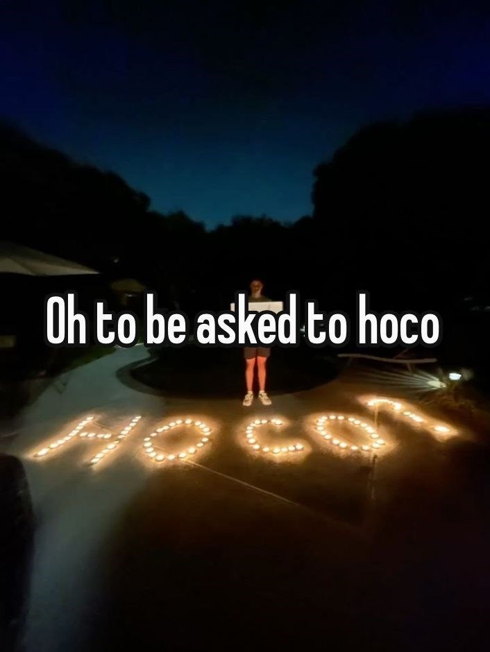 Oh to be asked to hoco