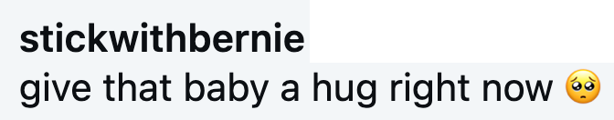 stickwithbernie give that baby a hug right now