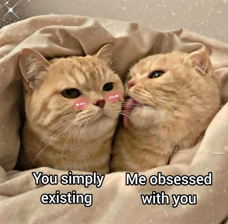 You simply Me obsessed existing with you