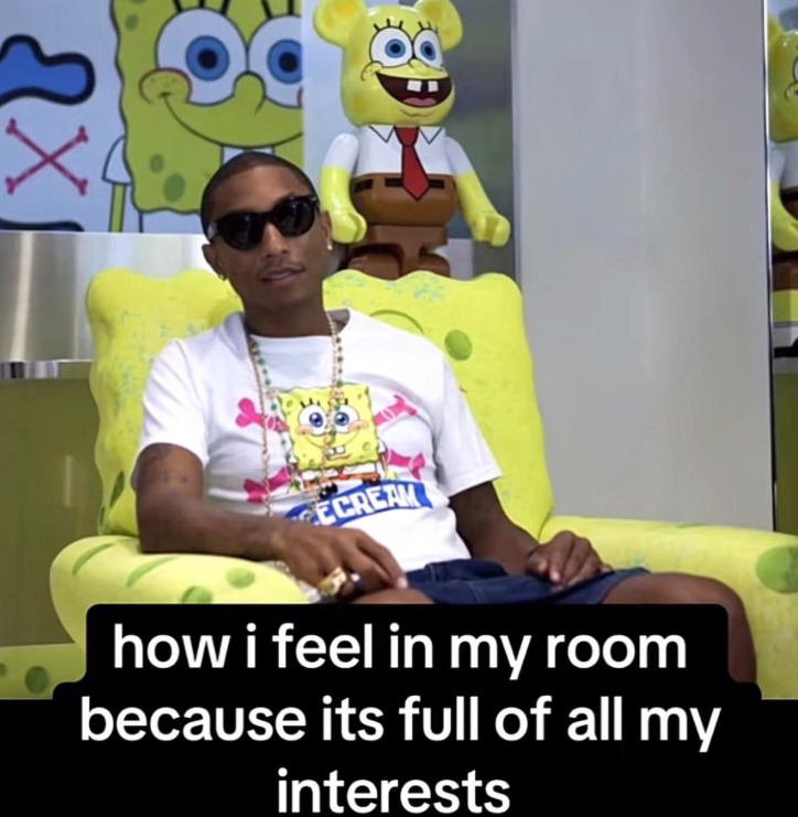 ECREAM how i feel in my room because its full of all my interests