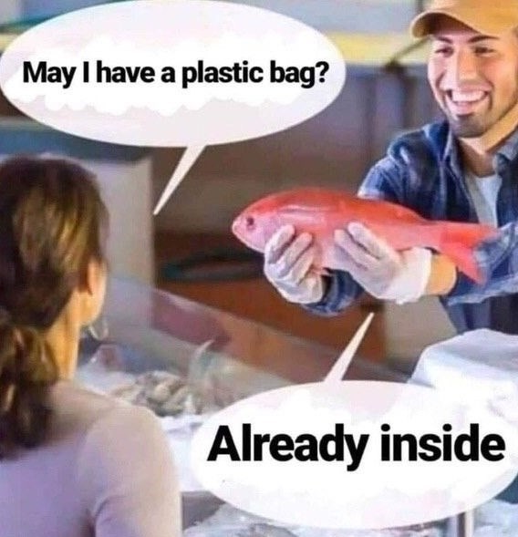 May I have a plastic bag? Already inside