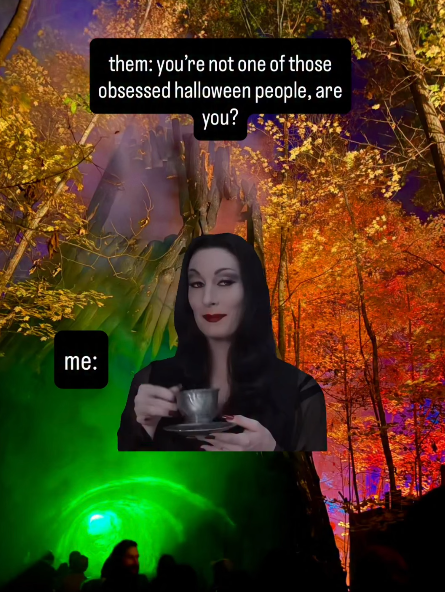 me: them: you're not one of those obsessed halloween people, are you?