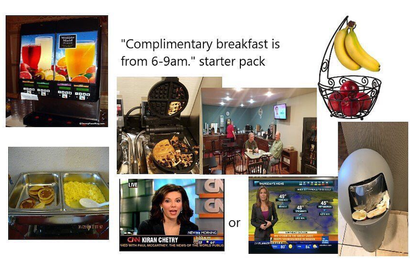Minute Maid GOOD GOOD GOOD GOOD 31/2007 "Complimentary breakfast is from 6-9am." starter pack LIVE NEW MORNING CAN KIRAN CHETRY AMSF 64 HED WITH PAUL MCCARTNEY, THE NEWS OF THE WORLD PUBLIS or 10 THURSDAY'S HIGHS 49 45° 48° KTEPS SHOWERS/WIRD IN REGION 80