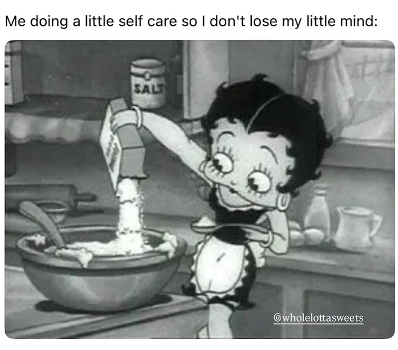Me doing a little self care so I don't lose my little mind: SALT @wholelottasweets