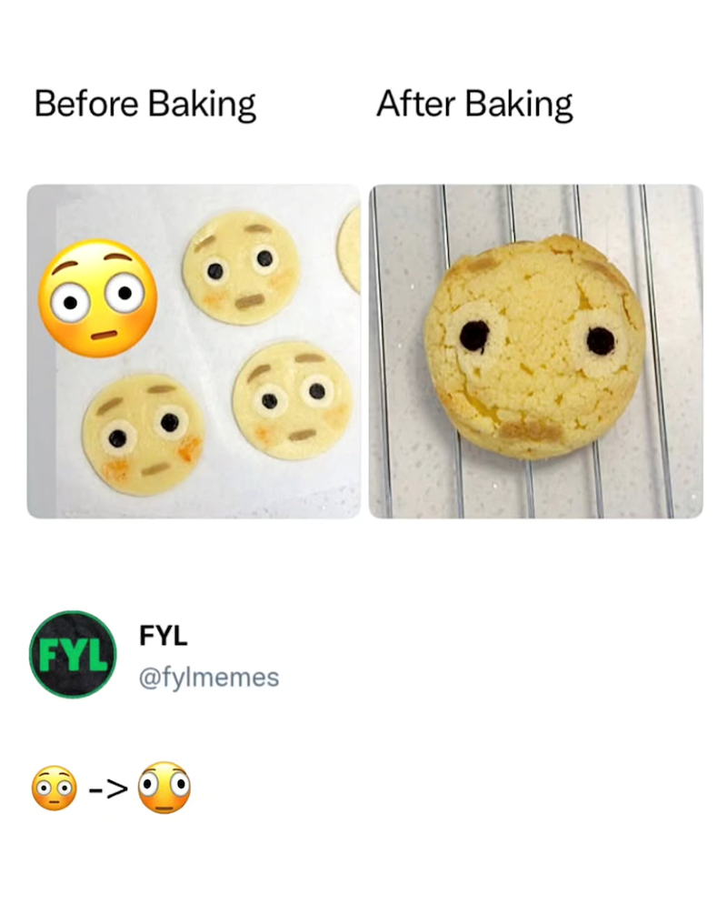 Before Baking After Baking FYL FYL @fylmemes