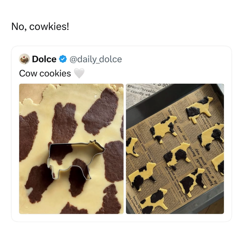 rawberry Fields MATION sushi burrit are over Yamato in a very good way No, cowkies! Cow cookies → Dolce @daily_dolce ee exactly wh groundbreakin