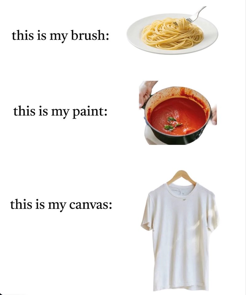 this is my brush: this is my paint: this is my canvas: