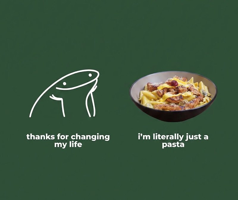 thanks for changing my life i'm literally just a pasta