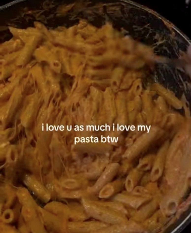 i love u as much i love my pasta btw G