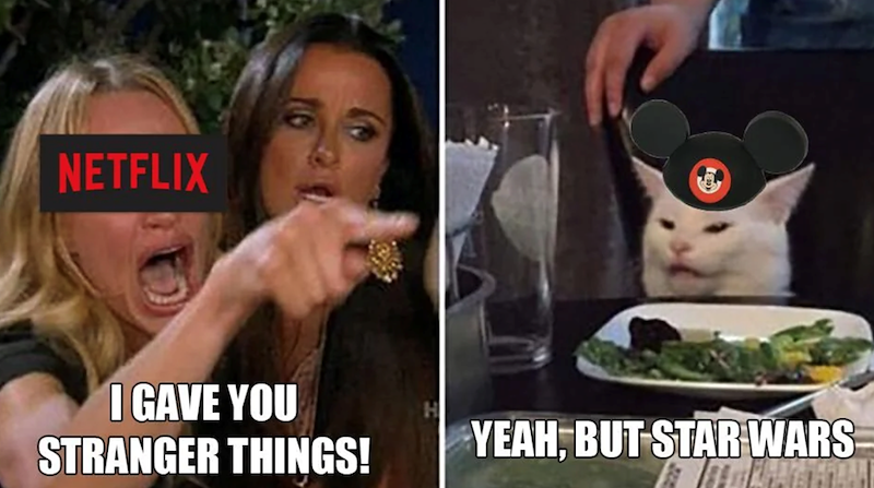 NETFLIX I GAVE YOU STRANGER THINGS! YEAH, BUT STAR WARS
