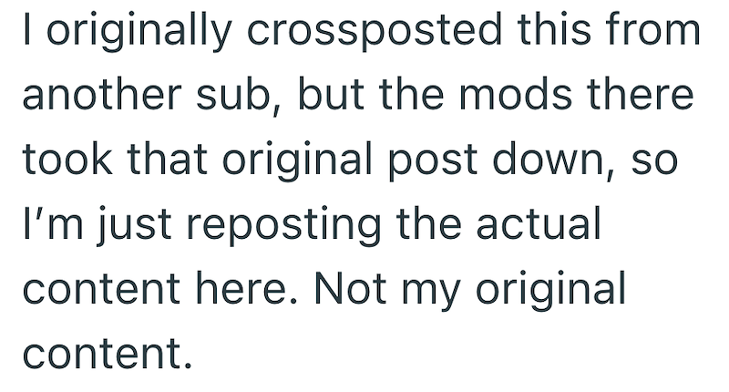 I originally crossposted this from another sub, but the mods there took that original post down, so I'm just reposting the actual content here. Not my original content.