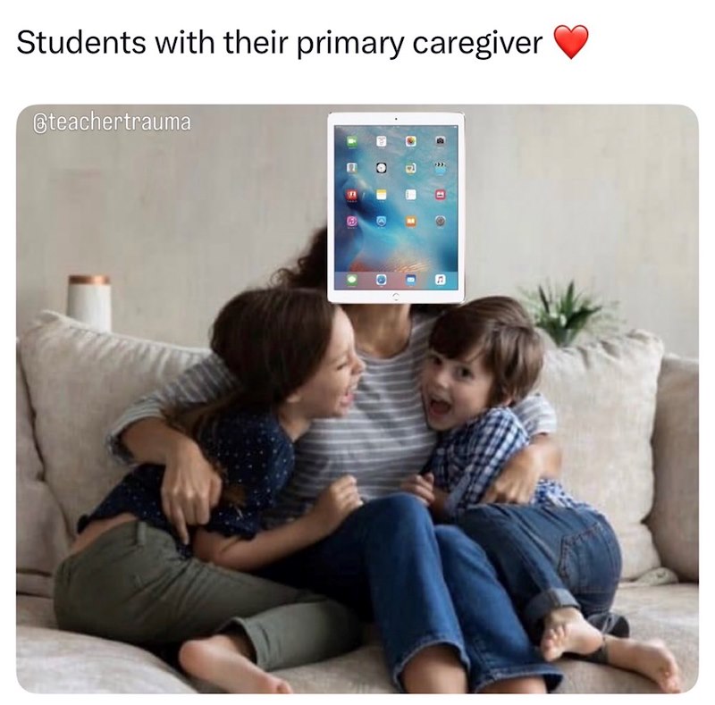 Students with their primary caregiver @teachertrauma 0