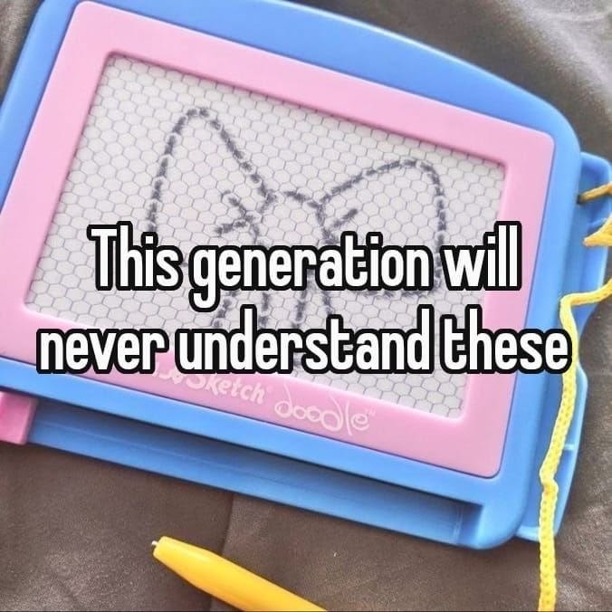 This generation will never understand these Sketch doodle
