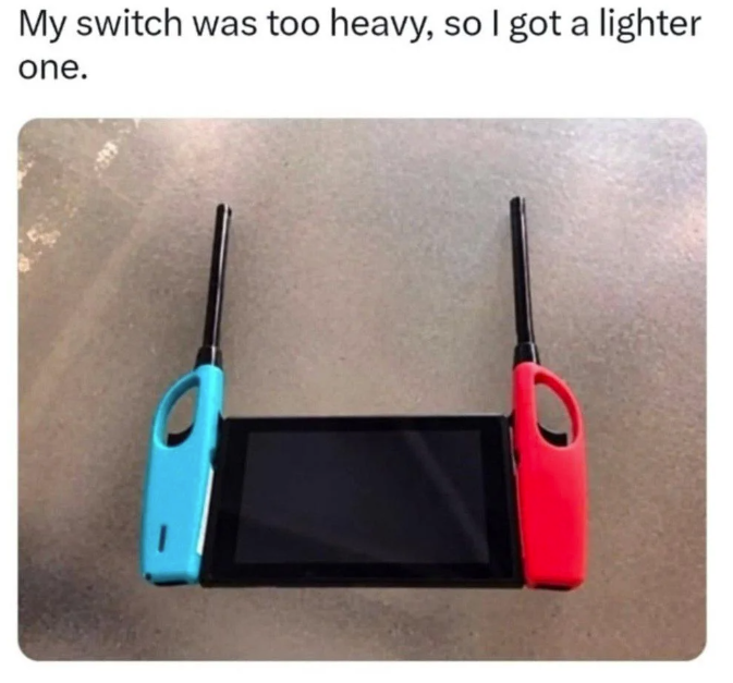 My switch was too heavy, so I got a lighter one.