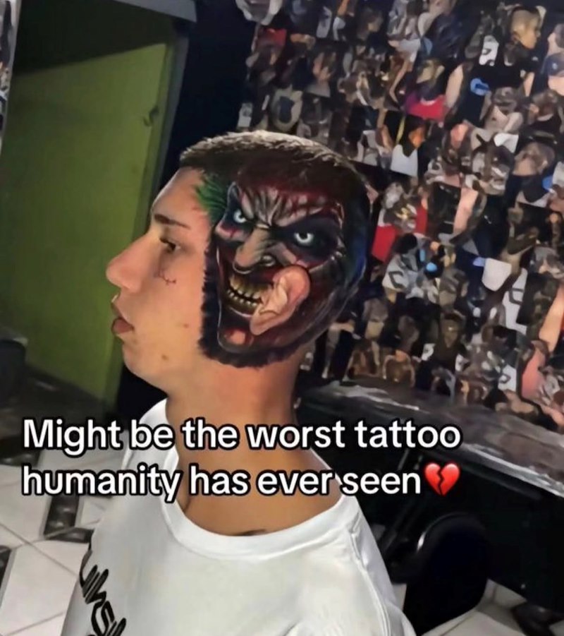 Might be the worst tattoo humanity has ever seen uks