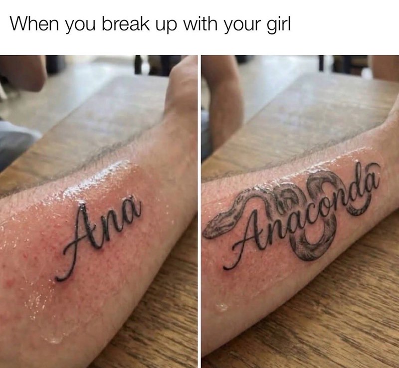 When you break up with your girl Ana Anaconda