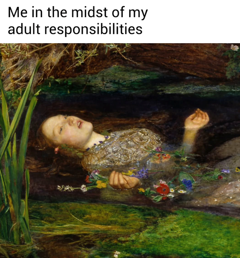 Me in the midst of my adult responsibilities