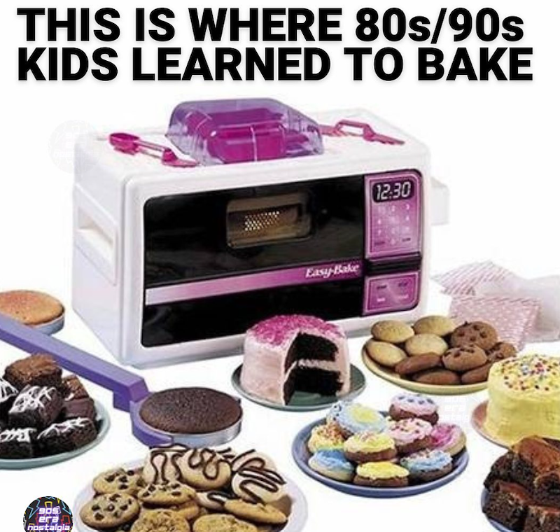 THIS IS WHERE 80s/90s KIDS LEARNED TO BAKE 905 era nostalgia Easy-Bake 12:30