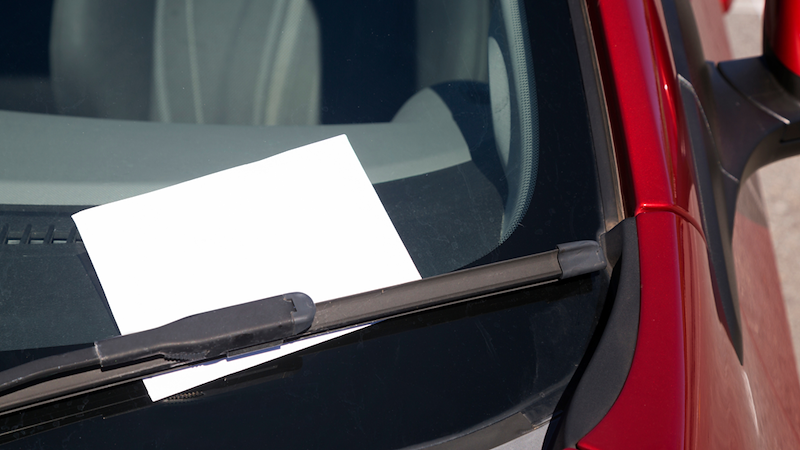 Note on windshield